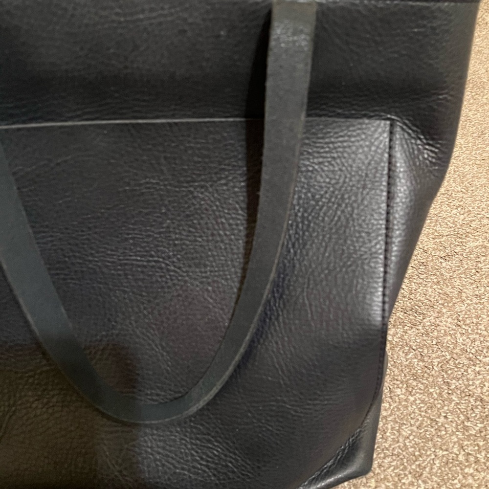 Madewell The Zip-Top Medium Transport Tote leather purse bag Crossbody Shoulder - Picture 4 of 15